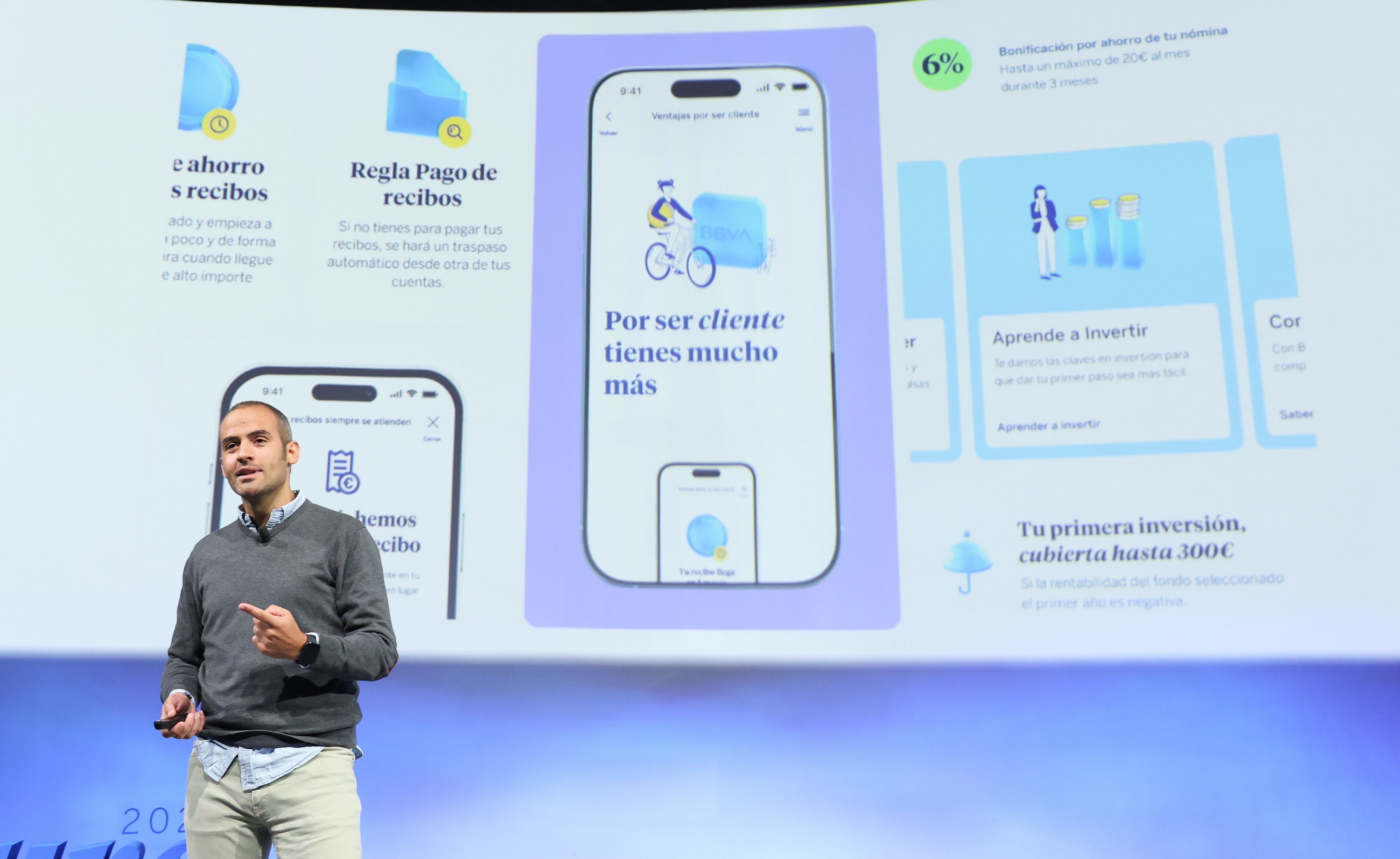 Pantallas promocionales de la app BBVA Futura